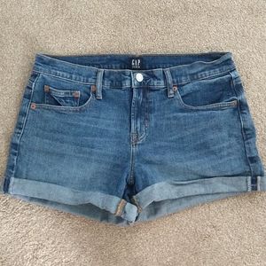 GAP jean shorts, size 29 waist, 3” length